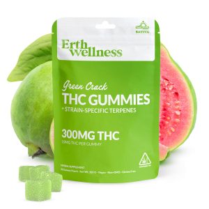 Δ9 THC Gummies – Green Crack (Sativa) | Strain Specific | Tropical Fruit (300mg)