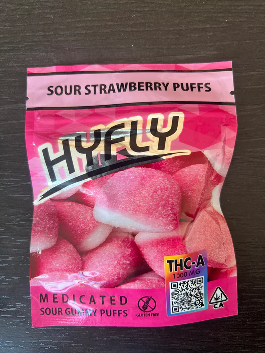 Hyfly Sour Strawberry Puff 600mg