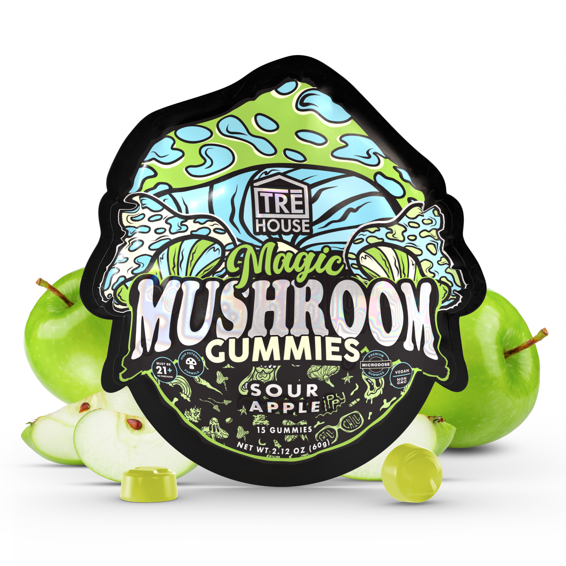 Tre House Mushroom Gummies - Sour Apple