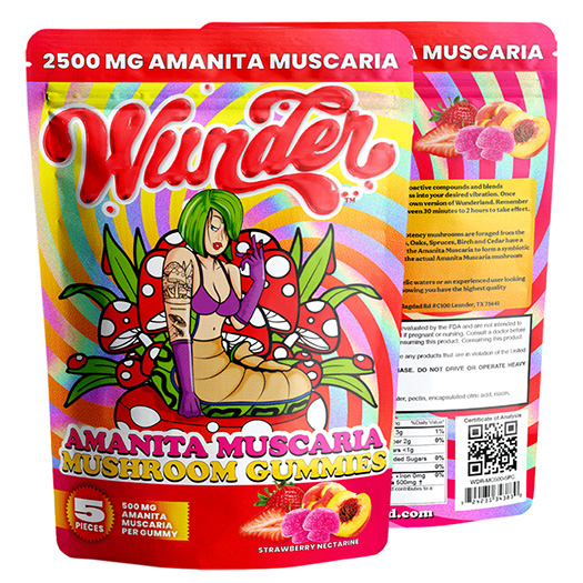 Wunder 2500mg Amanita Muscaria Gummies - Strawberry Nectarine