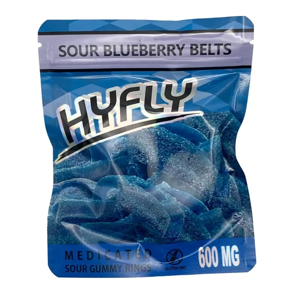 Hyfly Sour Blue Blueberry Belts 600mg