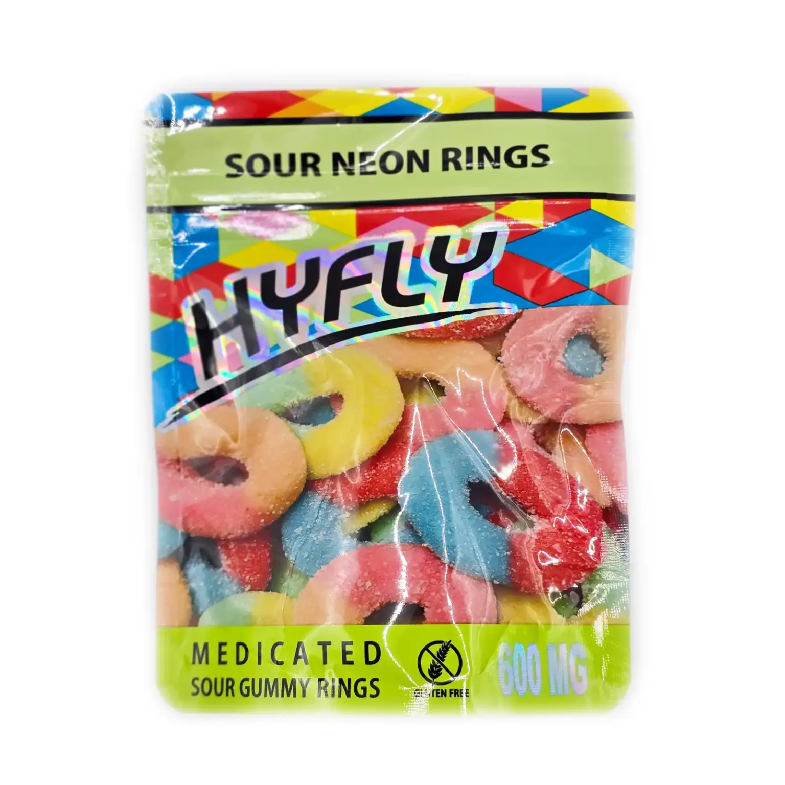 Hyfly Sour Neon Rings 600mg